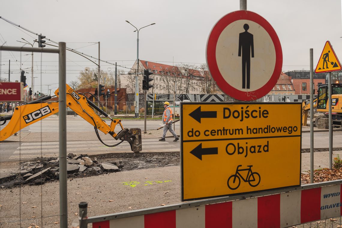 skrzyżowanie ulic 3 Maja i Nowe Ogrody w Gdańsku