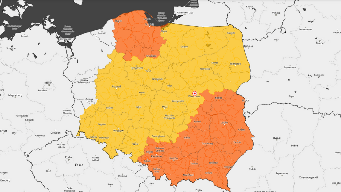 Uwaga kierowcy, niebezpiecznie na drogach! Burze z gradem na Pomorzu!