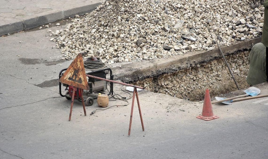 remont drogi, Gdańsk, zdjęcie ilustracyjne