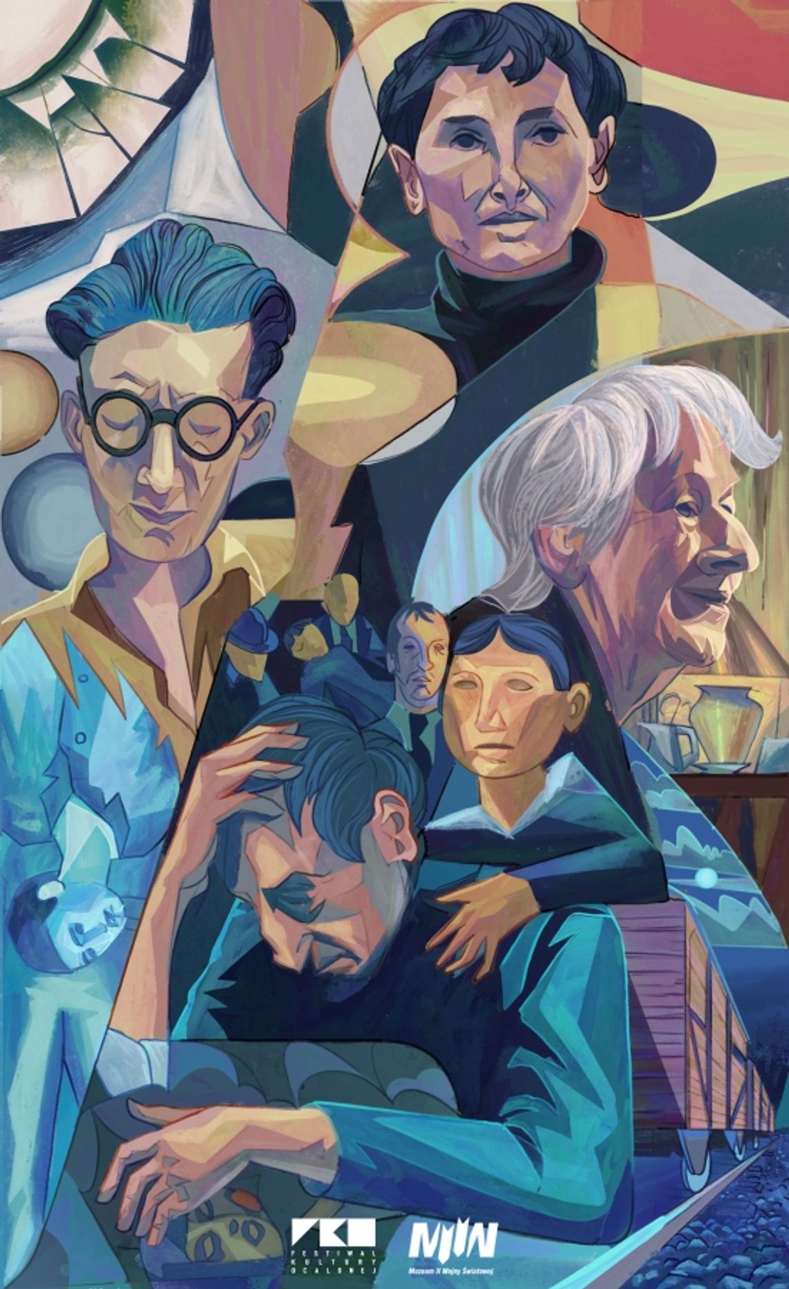 zwycięski projekt muralu Festiwalu Kultury Ocalonej 2026 autorstwa Marcina Czai