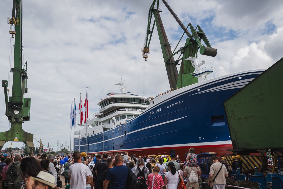 W Gdańsku zwodowano trawler dla szkockiego armatora wodowanie trawlera Pathway w Karstensen Shipyard Poland w Gdańsku
