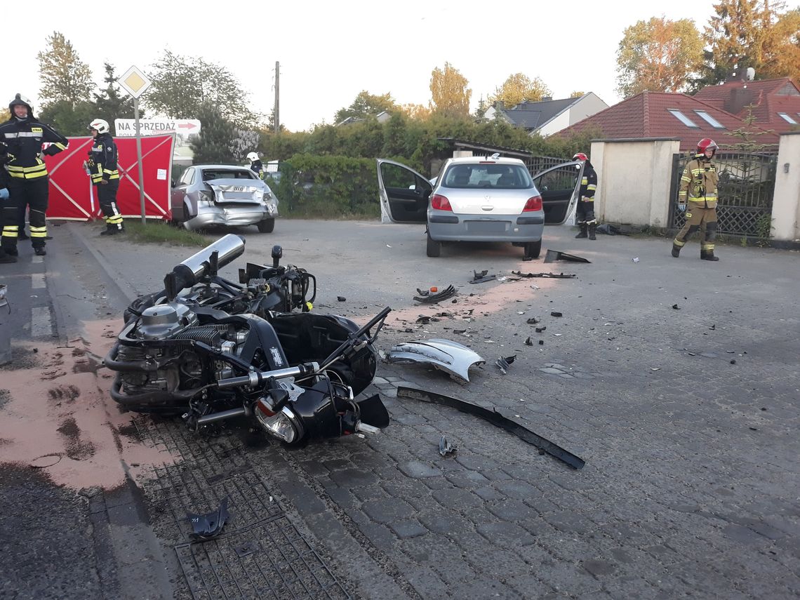 Śmiertelny wypadek z udziałem motocyklisty w Chwaszczynie