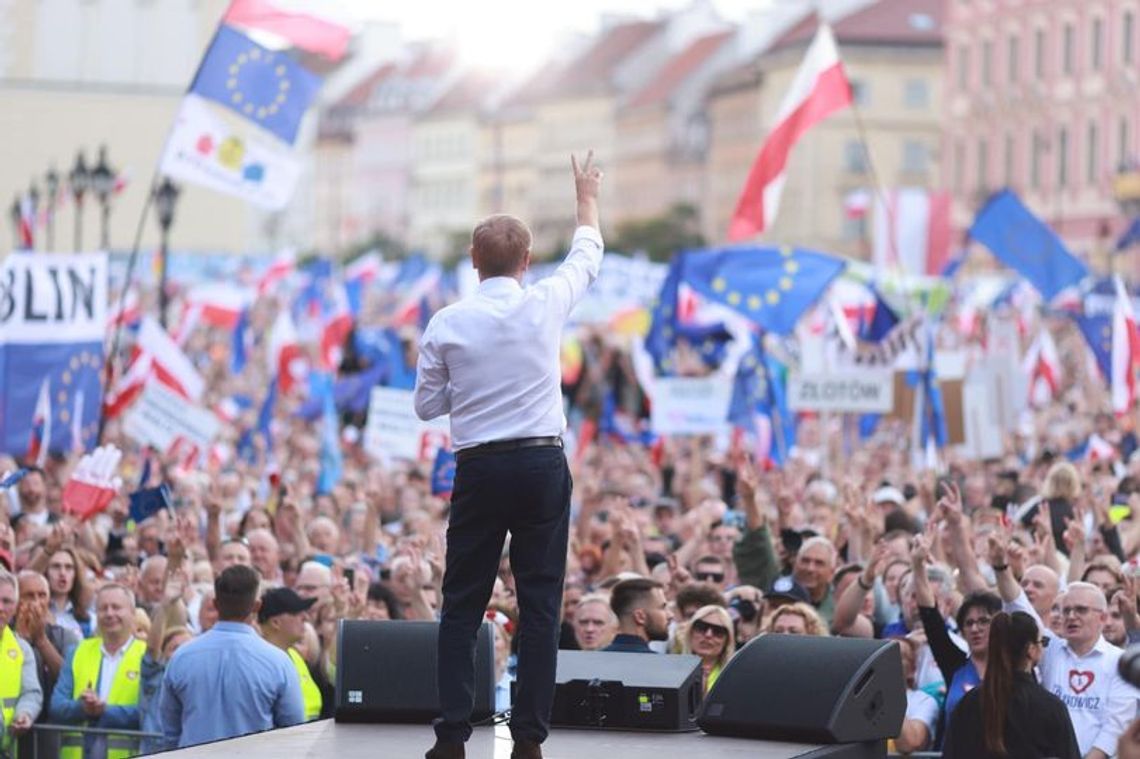 Donald Tusk, wiec 4 czerwca, Warszawa 2024