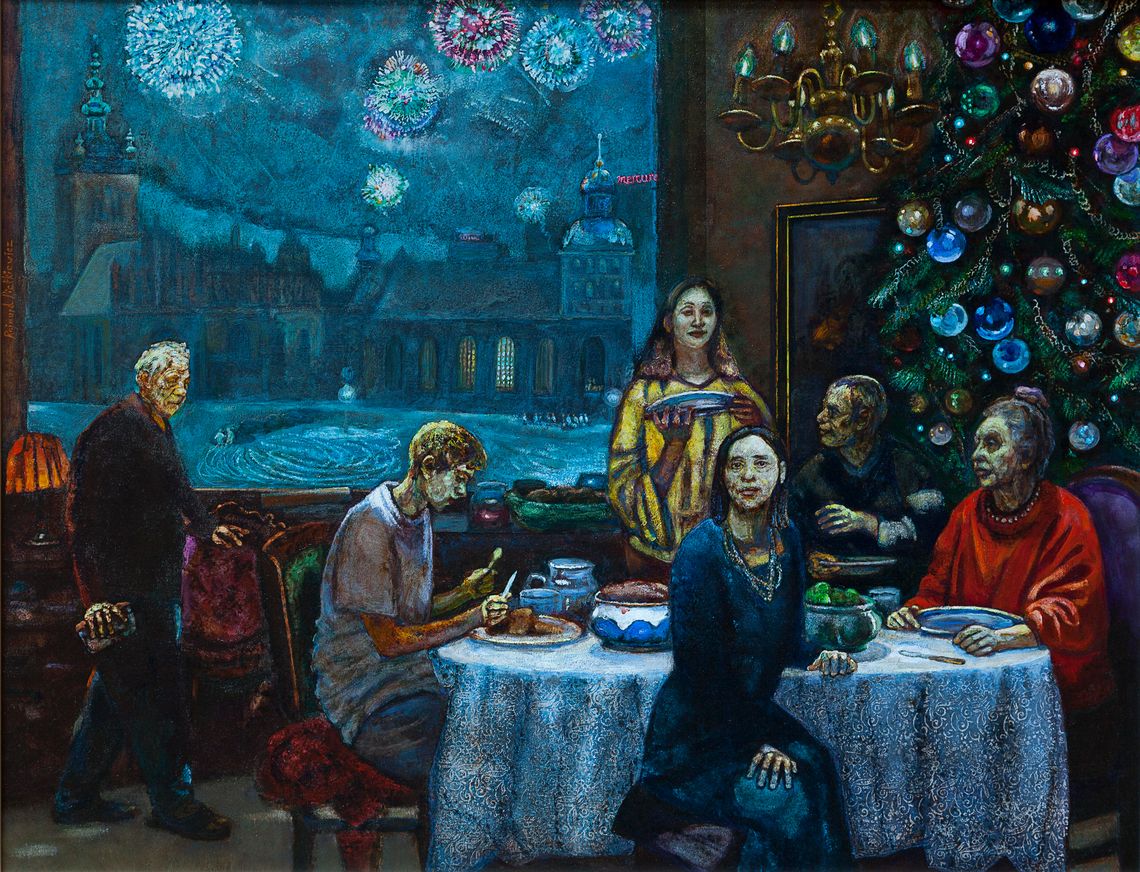 Wieczór wigilijny sprzed lat na obrazach znanego gdańskiego artysty Wieczór wigilijny sprzed lat na obrazach znanego gdańskiego artysty