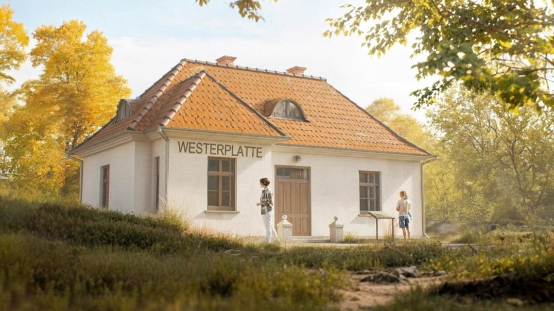 wizualizacja budynku zawiadowcy stacji