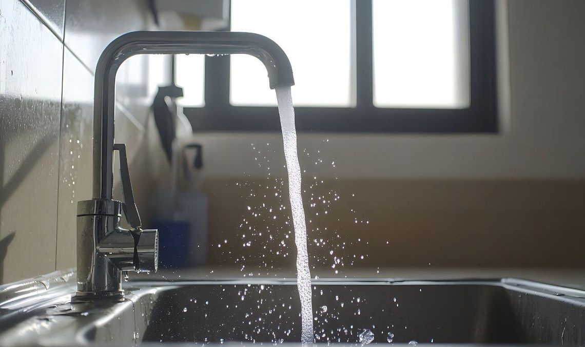 Woda w gminie Kosakowo nadal nieprzydatna do spożycia. Ważny komunikat dla mieszkańców Mostów zlew, kran, zdjęcie ilustracyjne