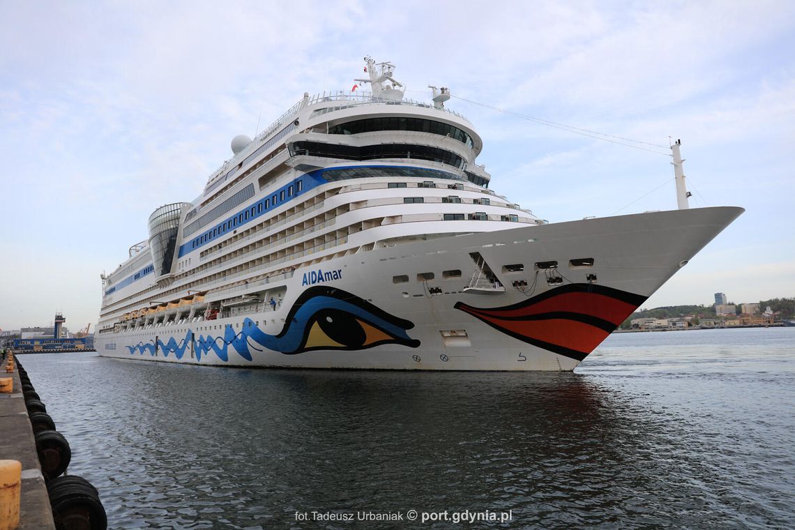 wycieczkowiec AIDAMar, Port Gdynia 2025