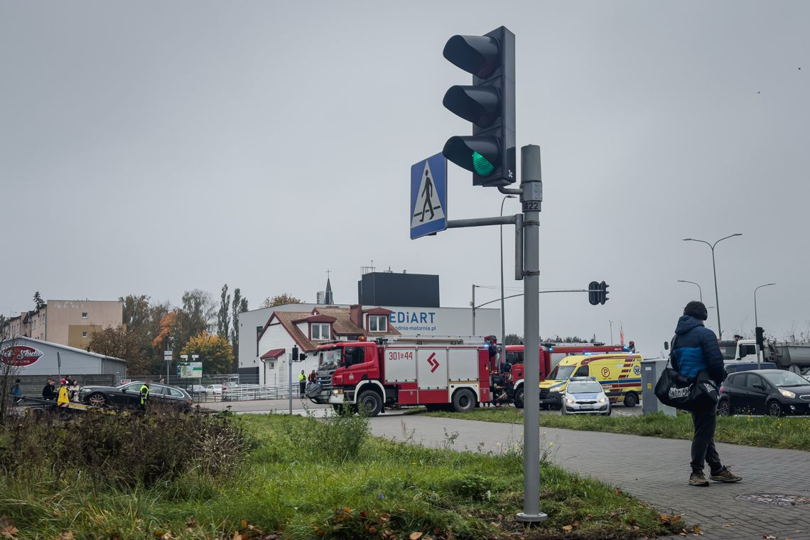 Wypadek na Matarni w Gdańsku! Ulica Słowackiego w kierunku Wrzeszcza zablokowana wypadek na ulicy Słowackiego w Gdańsku