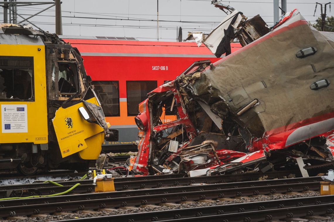 Wypadek pociągów w Gdyni