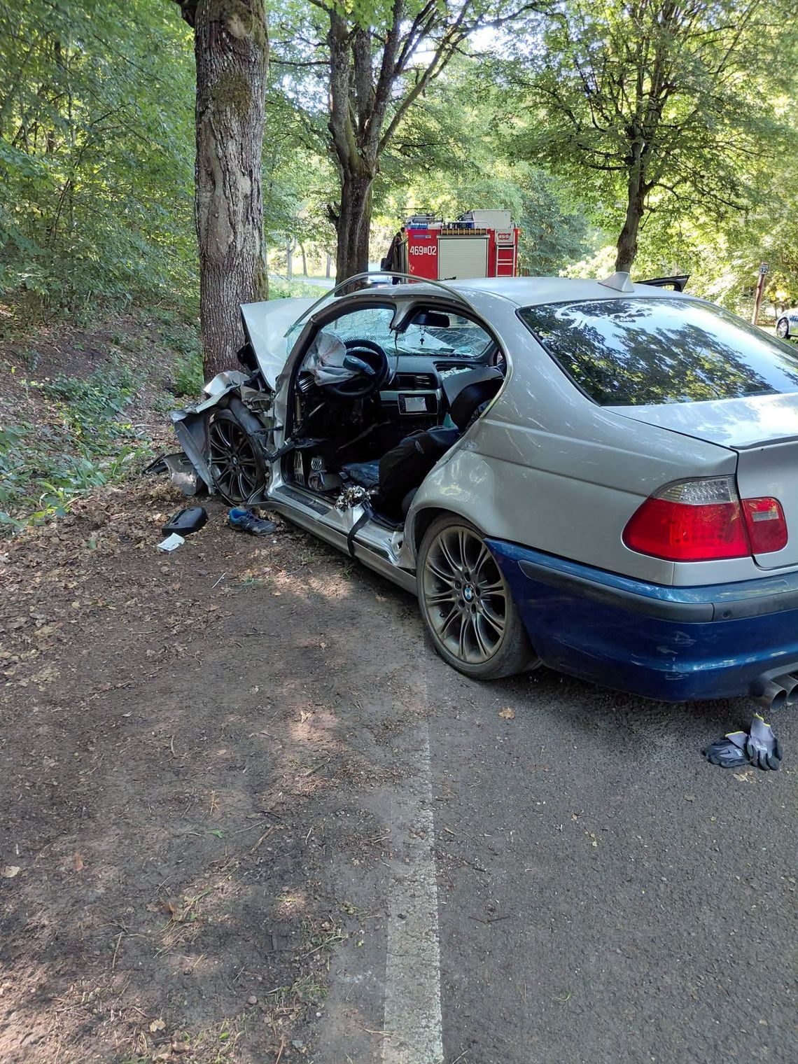 Wypadek w Gardei! Dwie osoby ranne, śmigłowiec LPR w akcji wypadek, Gardeja