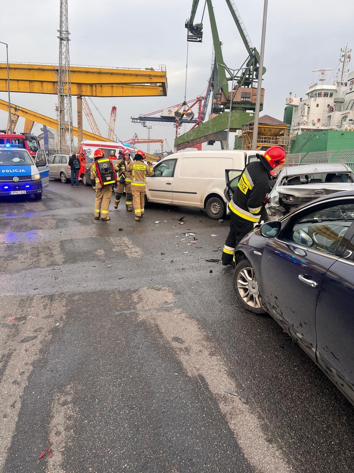 wypadek na ul. Wielopole w Gdańsku