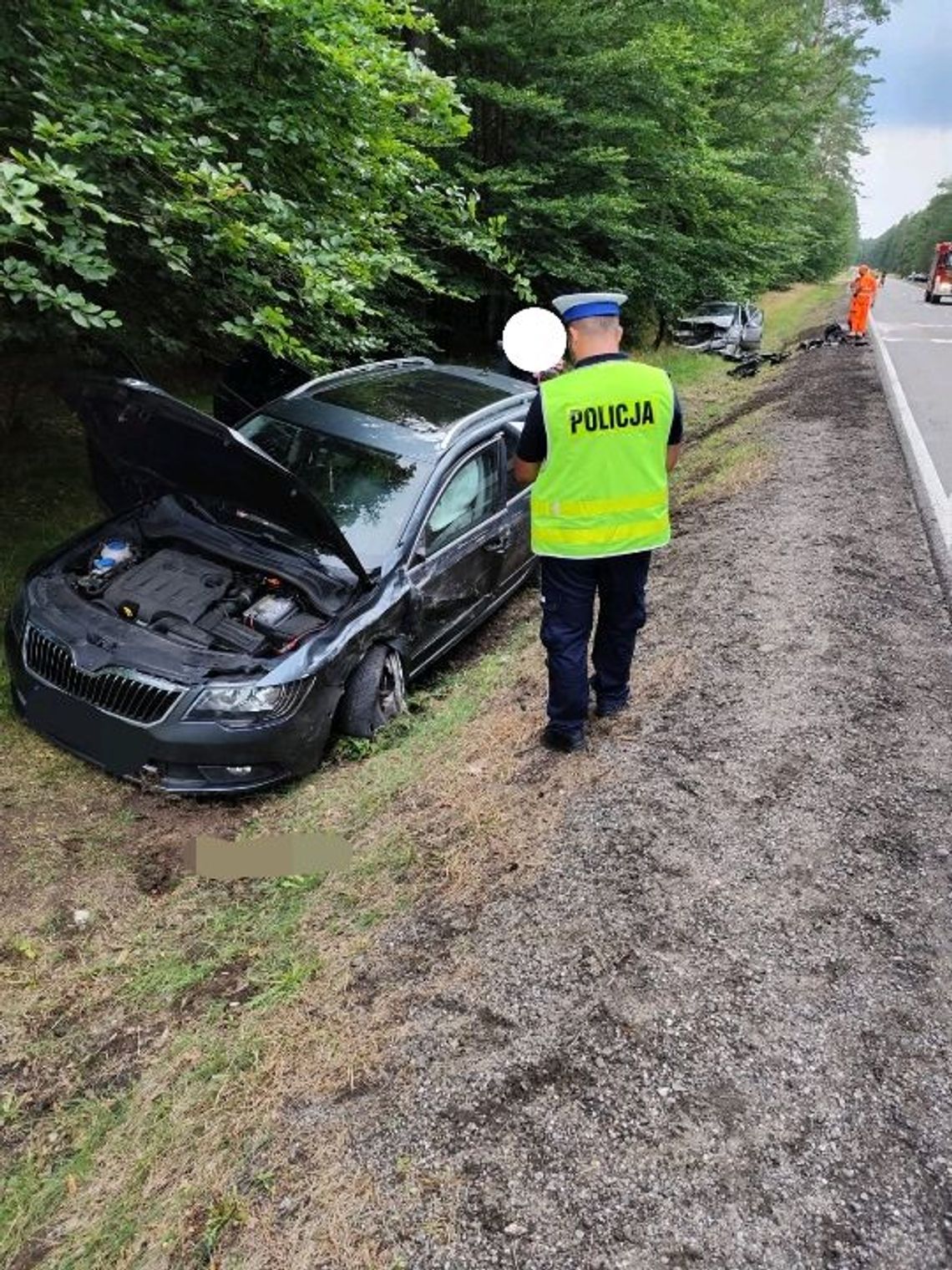wypadek w Kornem