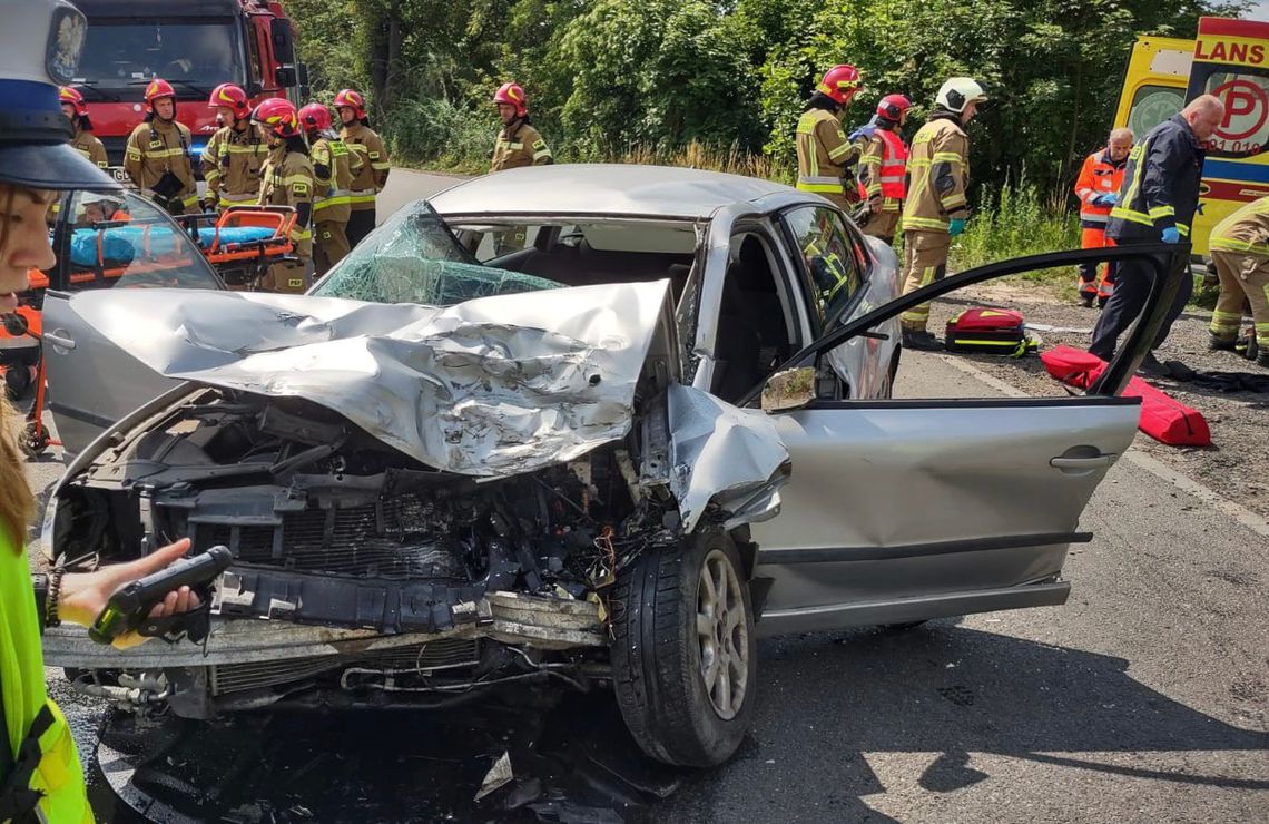 wypadek przy ul. Sztutowskiej w Gdańsku