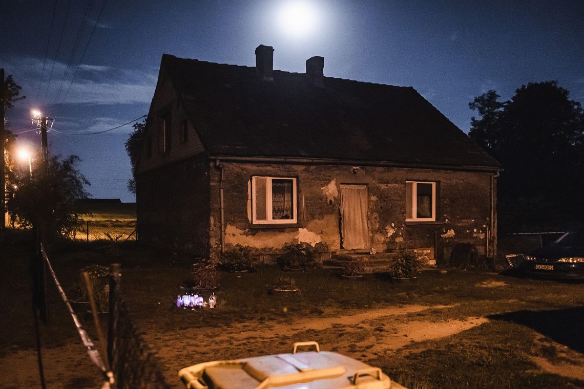 dom, w Czernikach, w którym dokonano zbrodni