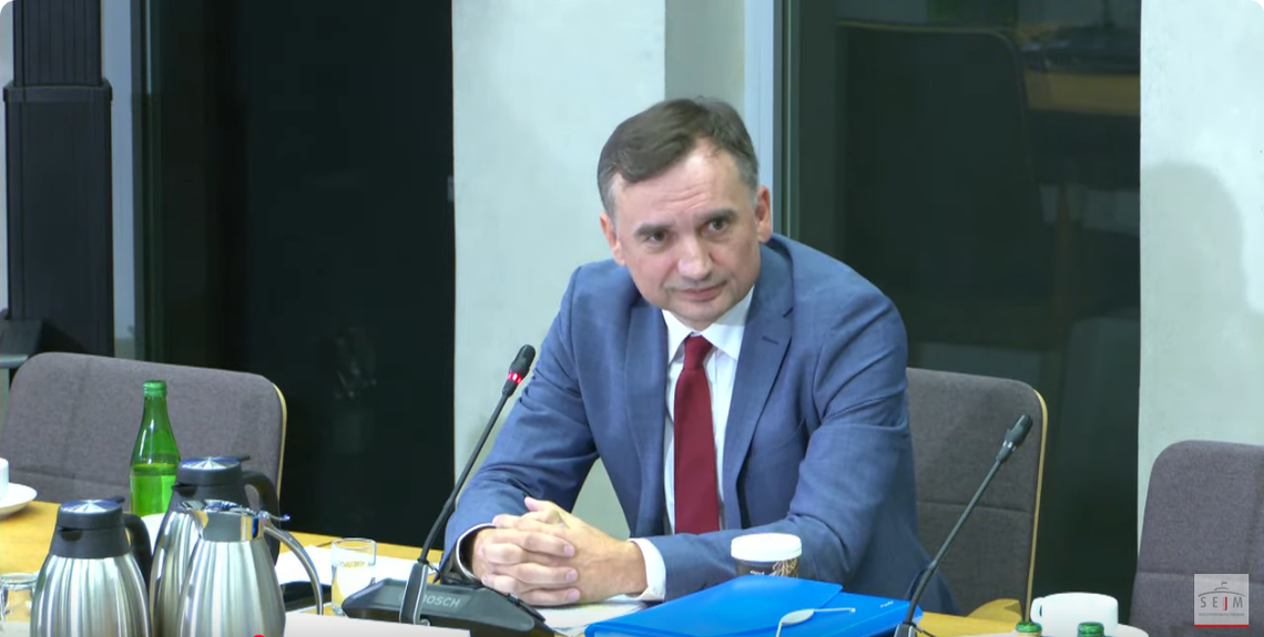 Zbigniew Ziobro przed komisją śledczą ds. Pegasusa