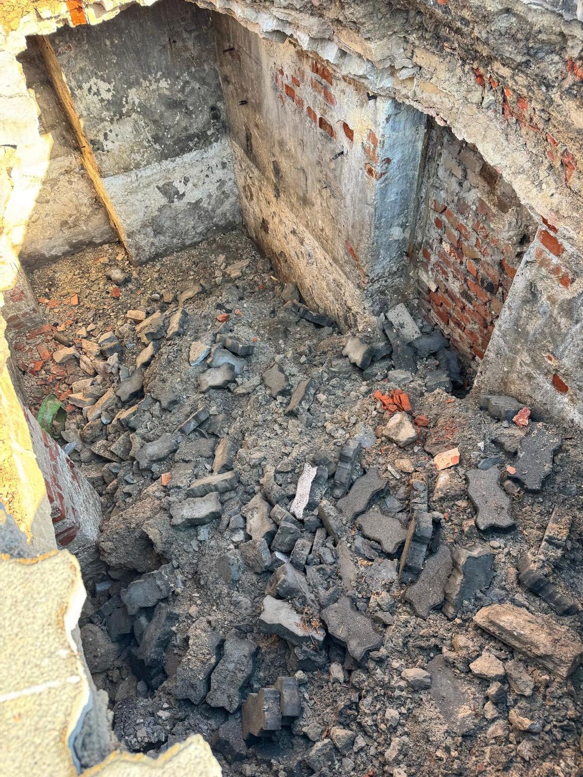 osouwisko pod zamkiem w Człuchowie