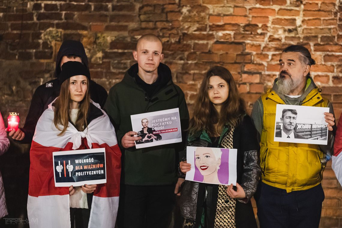 świece dla więźniów politycznych na Białorusi, Gdańsk