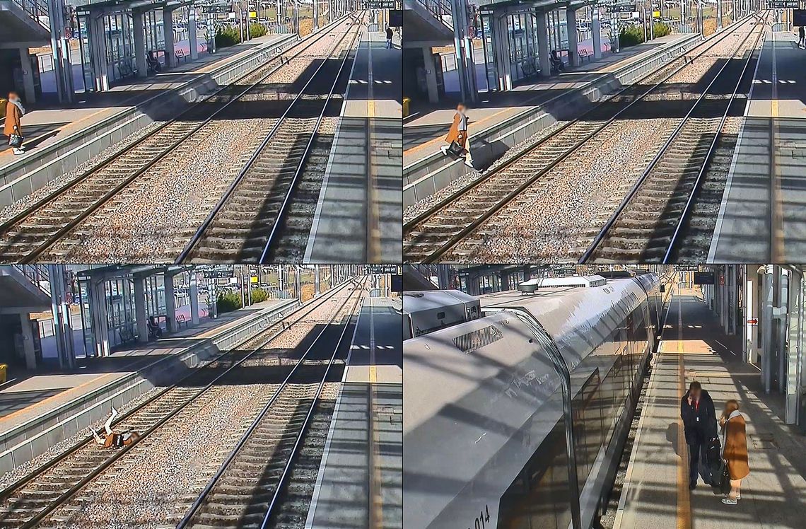 Gdańsk: Rozmawiała przez telefon i spadła na tory. O krok od tragedii