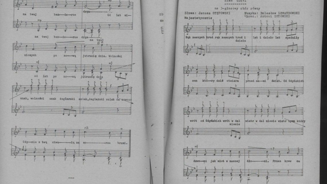 Sensacja w Gdyni! Zapomniany hymn miasta odnaleziony po ponad 60 latach! Sensacja w Gdyni! Zapomniany hymn miasta odnaleziony po ponad 60 latach