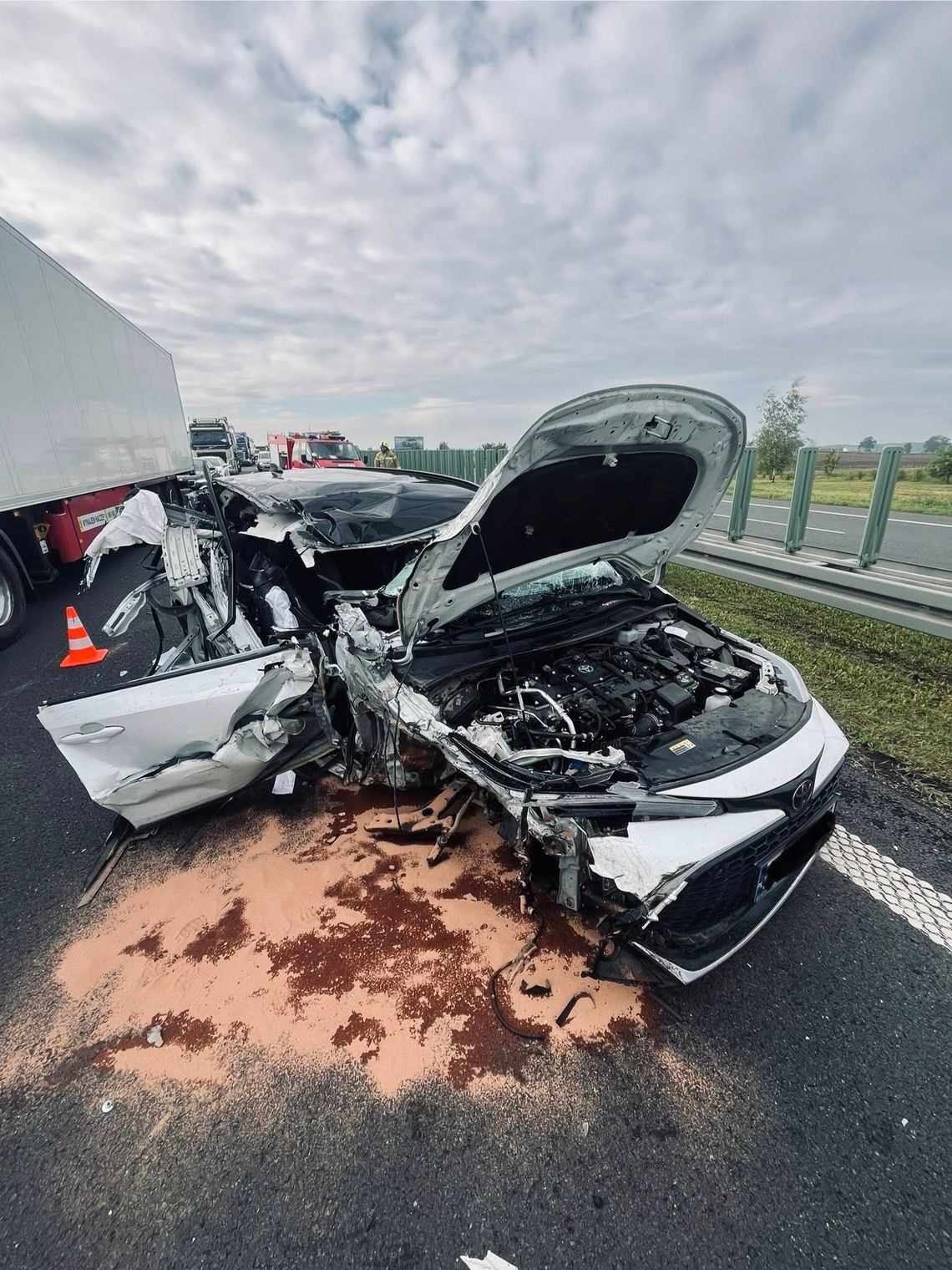 Zderzenie ciężarówki i osobówki na A1! Kilkugodzinne utrudnienia w ruchu Zderzenie ciężarówki i osobówki na A1! Kilkugodzinne utrudnienia w ruchu