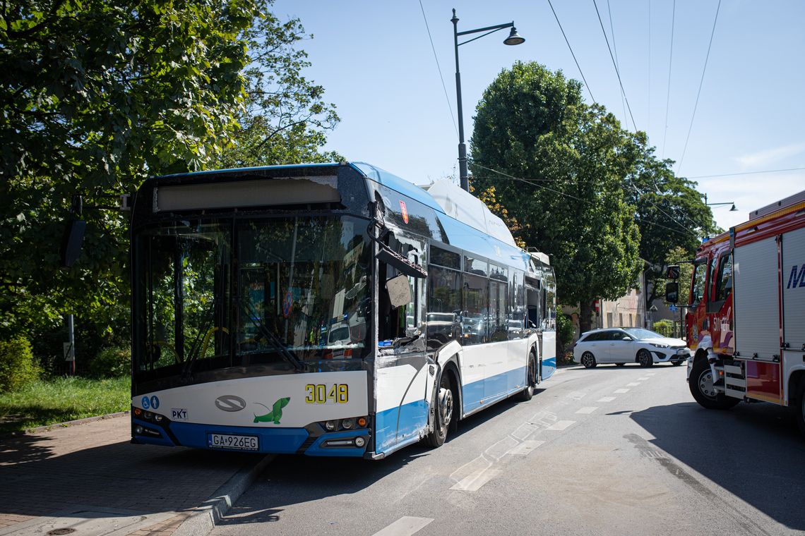 wypadek na al. Niepodległości w Sopocie