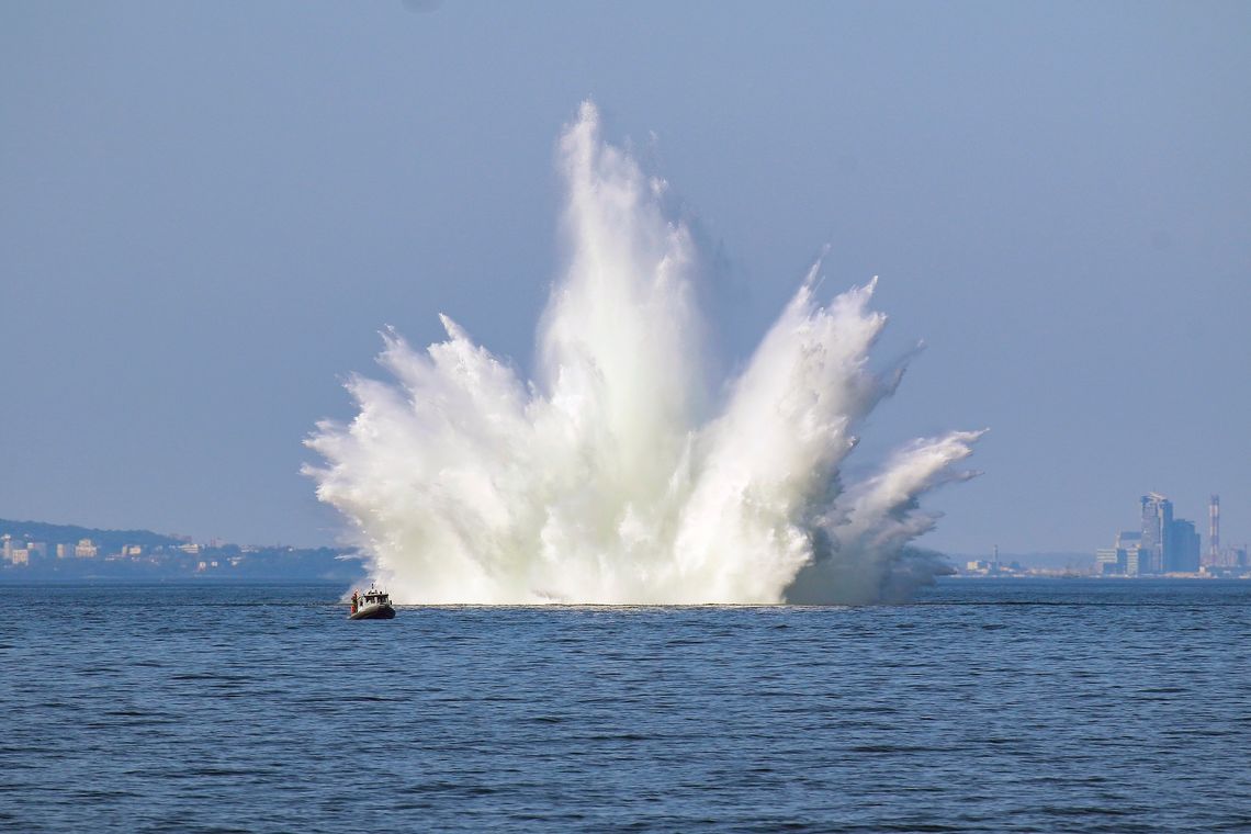 neytralizacja miny w Porcie Gdynia