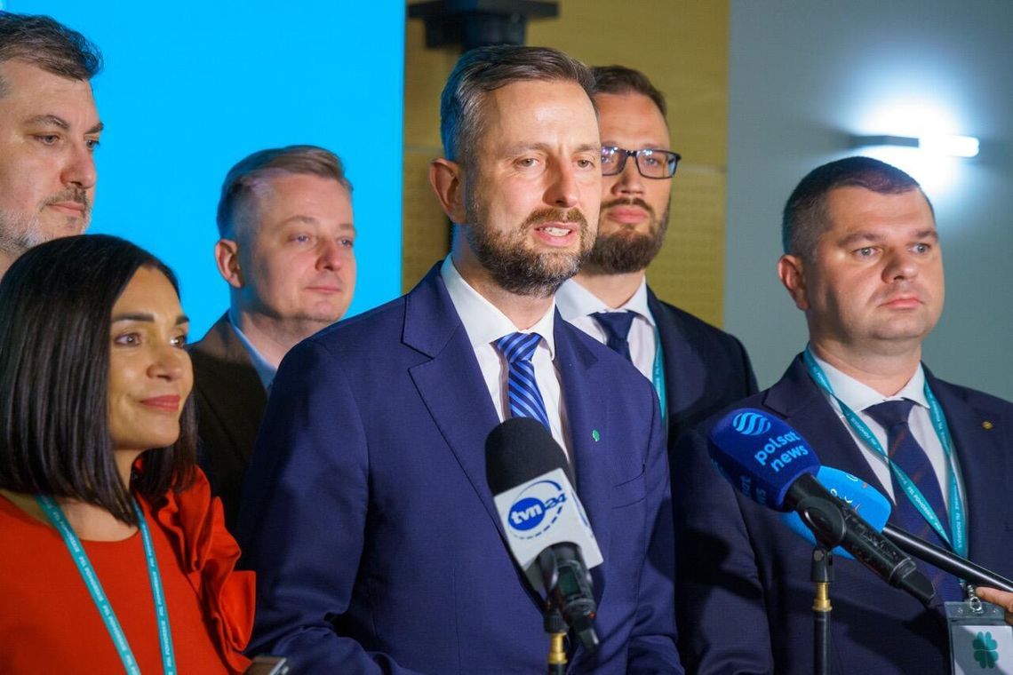 Władysław Koiniak-Kamysz i Adam Gawrylik podczas zjazdu PSL w Gdańsku