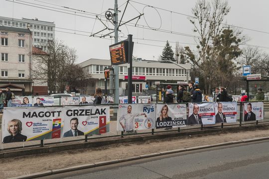 plakaty wyborcze, Gdańsk 2024