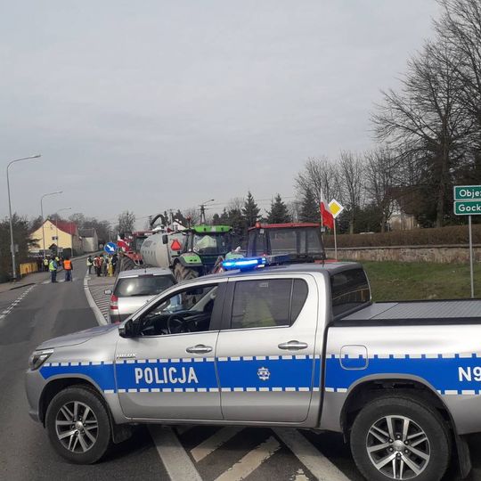 protest rolników, powiat chojnicki, 2024