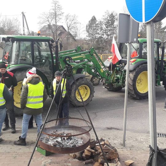 protest rolników, powiat chojnicki, 2024