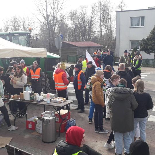 protest rolników, powiat chojnicki, 2024