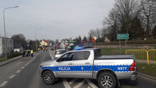 protest rolników, powiat chojnicki, 2024