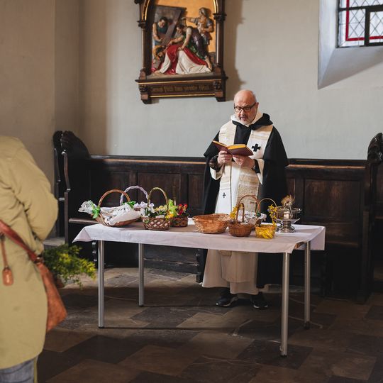wielkanocne święcenie pokarmów, dominikanie, Gdańsk 2024