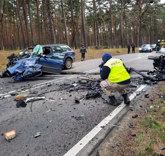 wypadek w Zielonej Chocinie