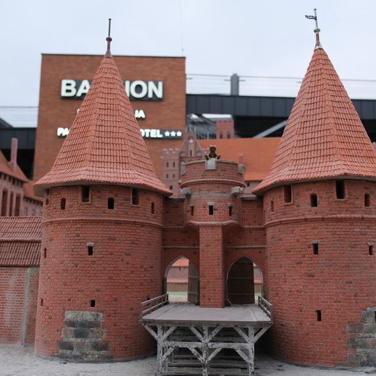 miniatura zamku w Malborku