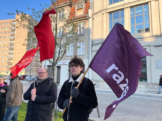 protest przed siedzibą LPP, Gdańsk 2024