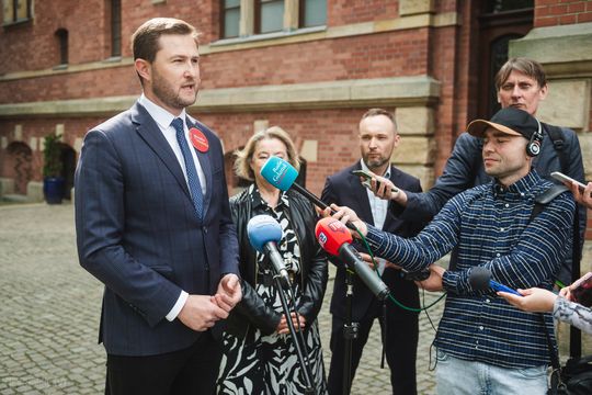 Piotr Grzelak, konferencja Wszystko dla Gdańska, Gdańsk 2024