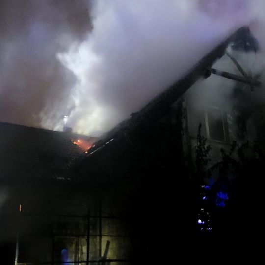 Pożar budynku mieszkalnego przy ul. Asnyka w Chojnicach