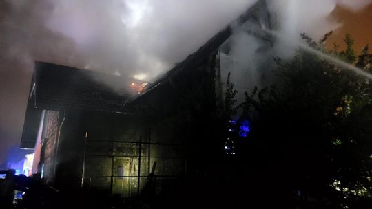 Pożar budynku mieszkalnego przy ul. Asnyka w Chojnicach