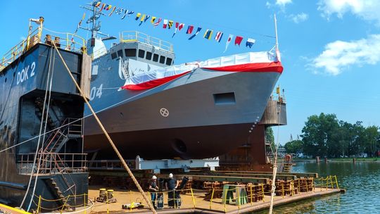 wodowanie i chrzest ORP Jaskółka, Gdańsk 2024