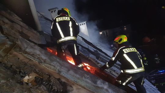 pożar w Radunicy