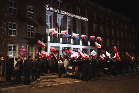 protest PiS, PKW, Gdańsk 2024