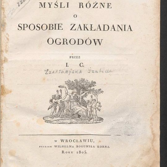 „Myśli różne o sposobie zakładania ogrodów”