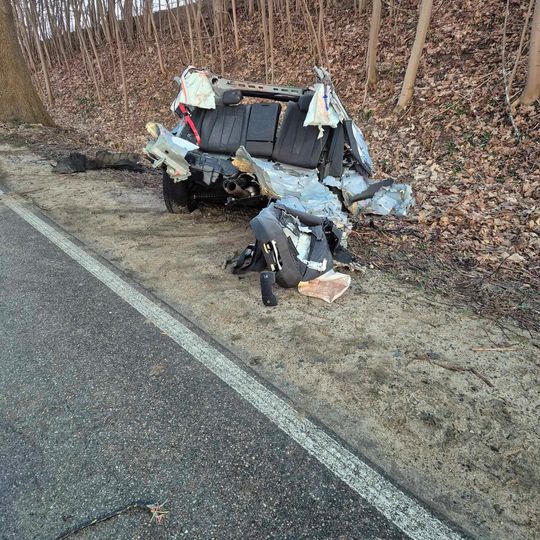 Śmiertelny wypadek pod Wejherowem. Kierowca zginął na miejscu