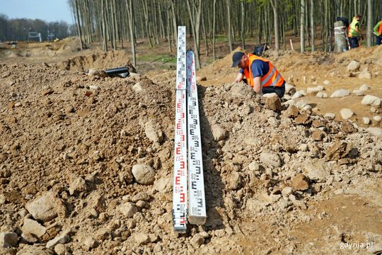 prace archeologiczne, budowa obwodnicy Witomina, Gdynia