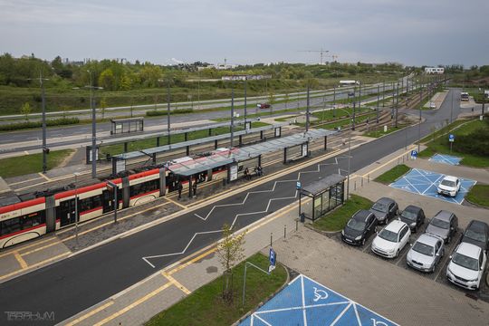 pętla Ujeścisko w Gdańsku, w tym miejscu powstanie nowa zajezdnia tramwajowa