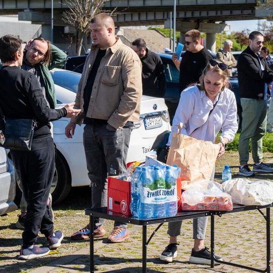 protest kierowców Ubera i Bolta, Gdańsk 2025