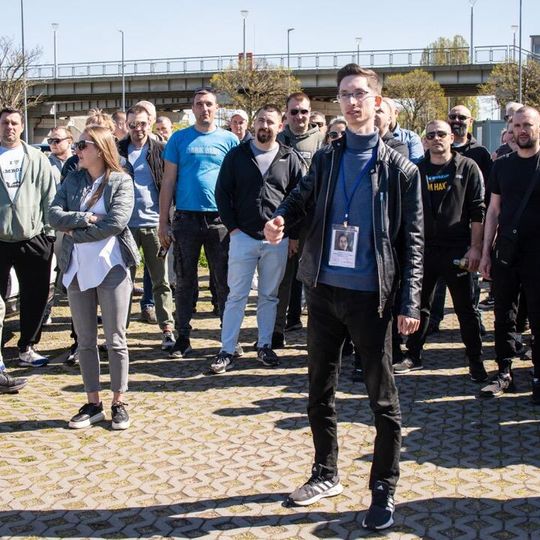 protest kierowców Ubera i Bolta, Gdańsk 2025