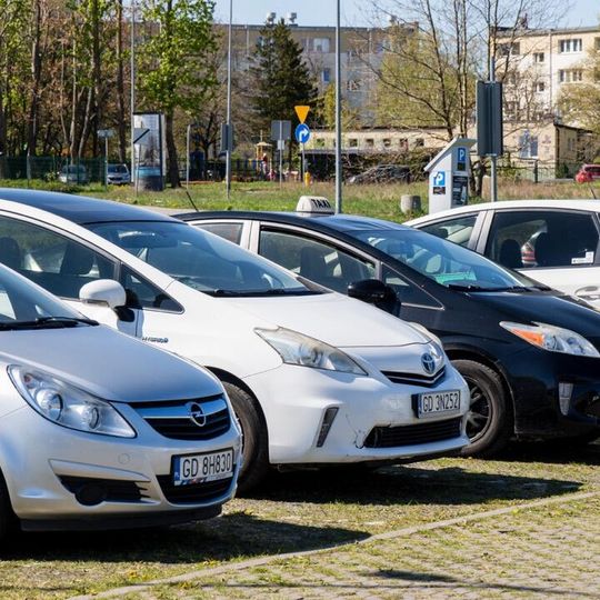 protest kierowców Ubera i Bolta, Gdańsk 2025
