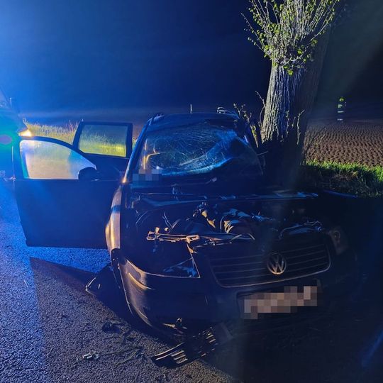 Wypadek w Tropiszewie! Rannych dwoje nastolatków